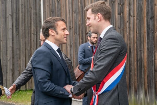 Charles Sitzenstuhl avec Emmanuel Macron